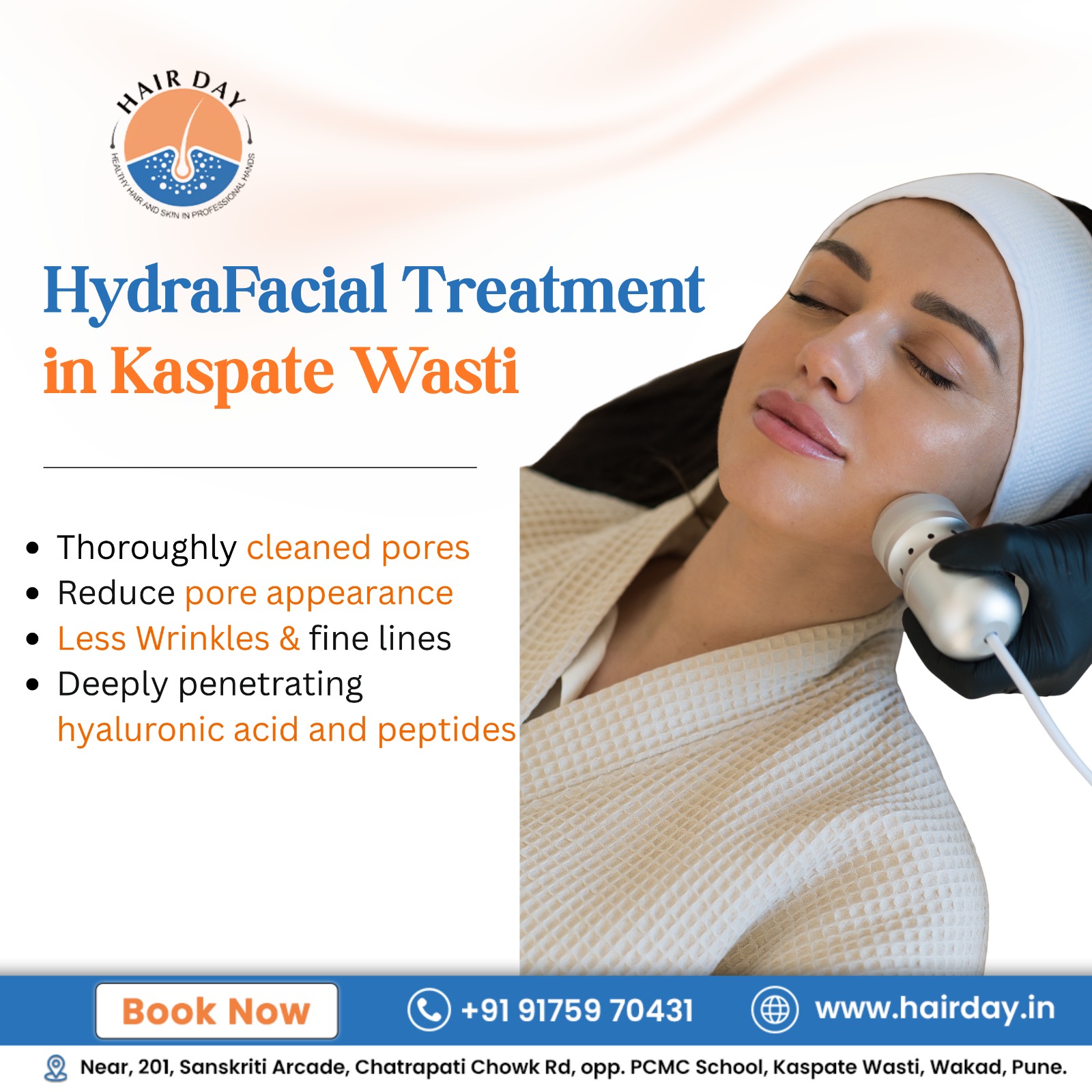 Reveal Clean, Hydrated & Glowing Skin with HydraFacial Treatment in Kaspate Wasti   